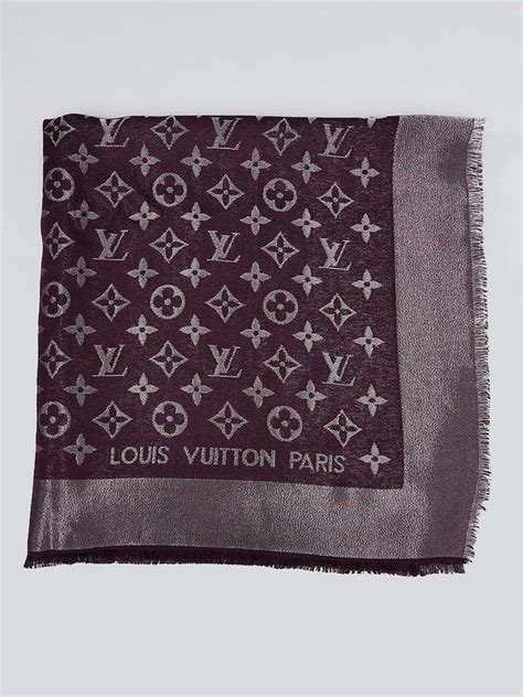 louis vuitton amarante shawl|louis vuitton monogram scarf.